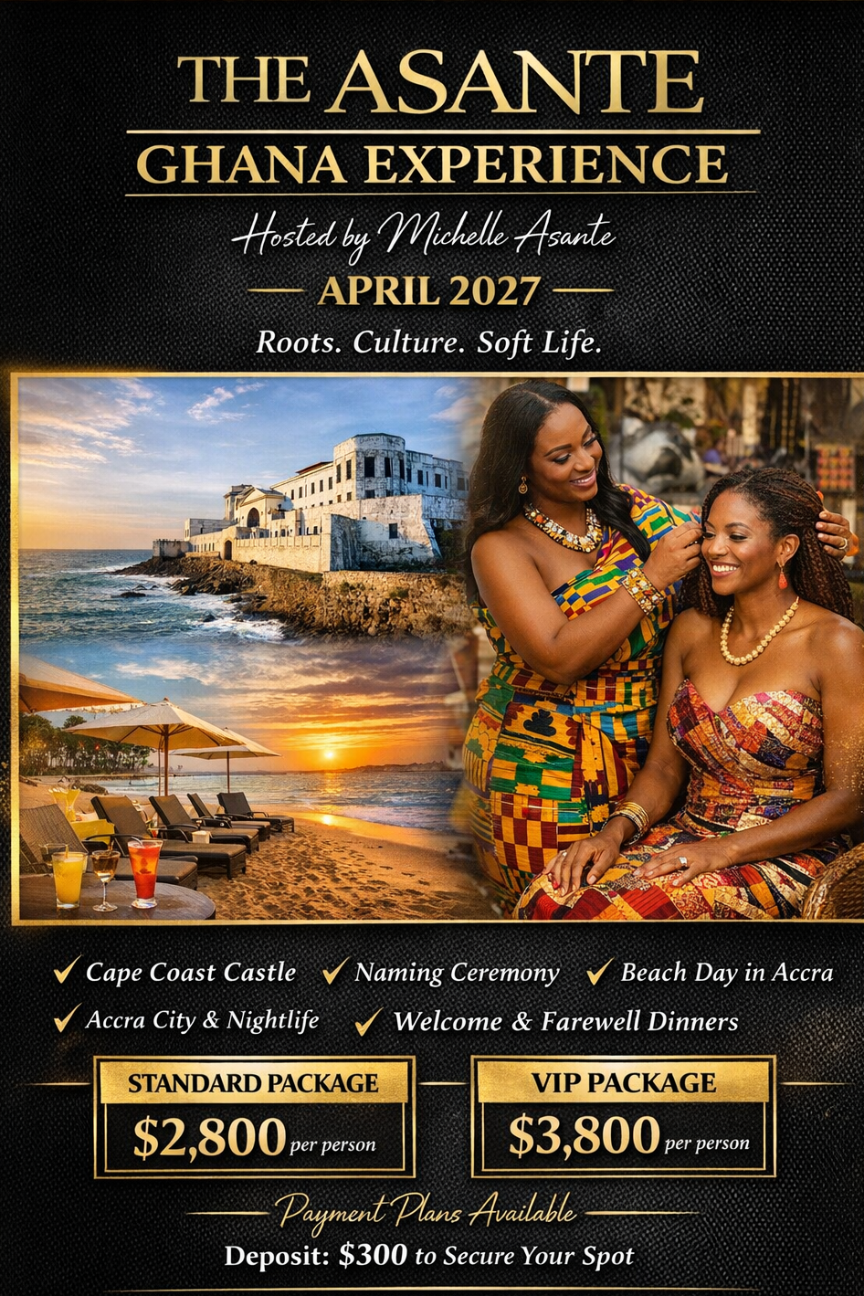 The Asante Ghana Experience
April 4–11, 2027