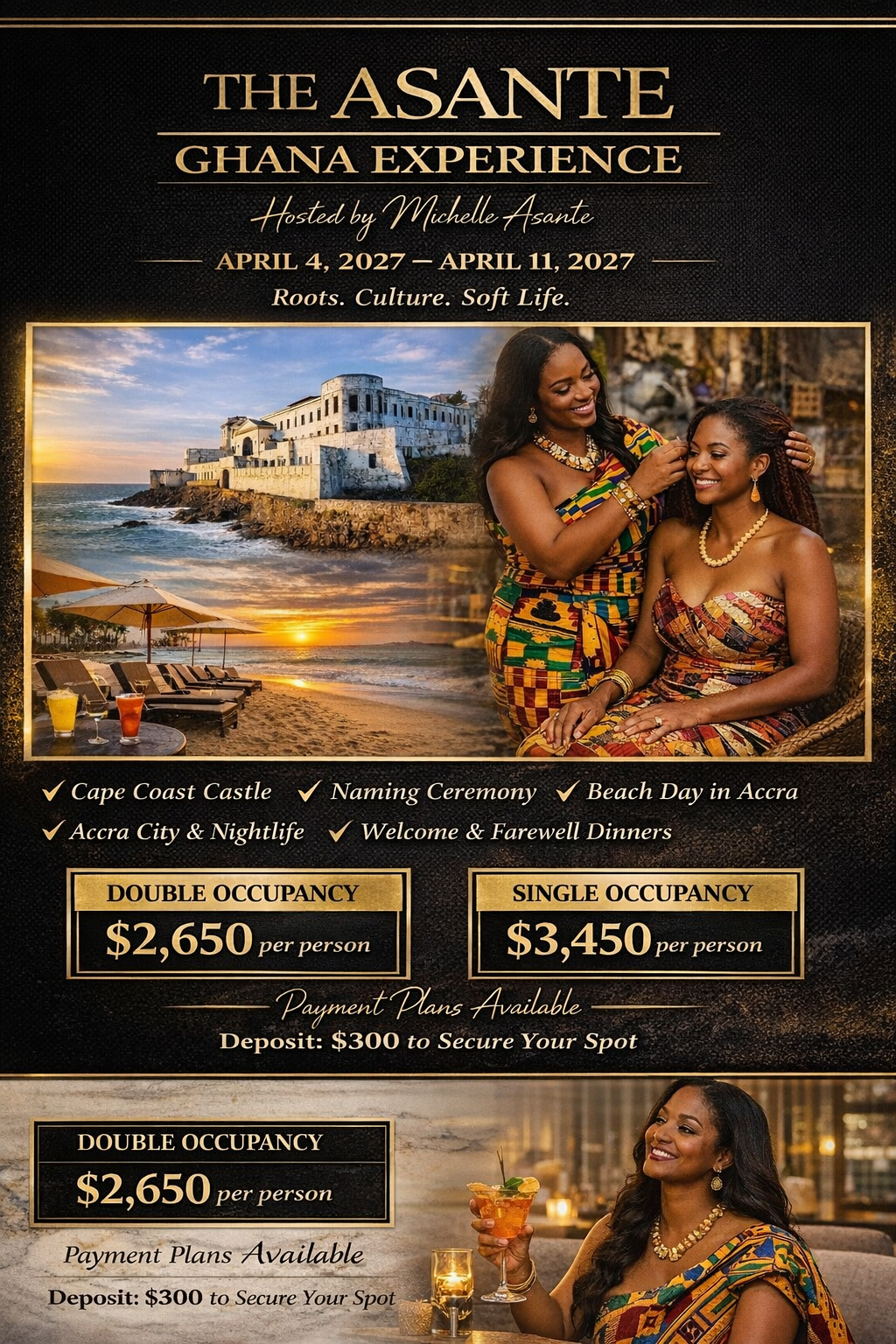 The Asante Ghana Experience
April 4–11, 2027